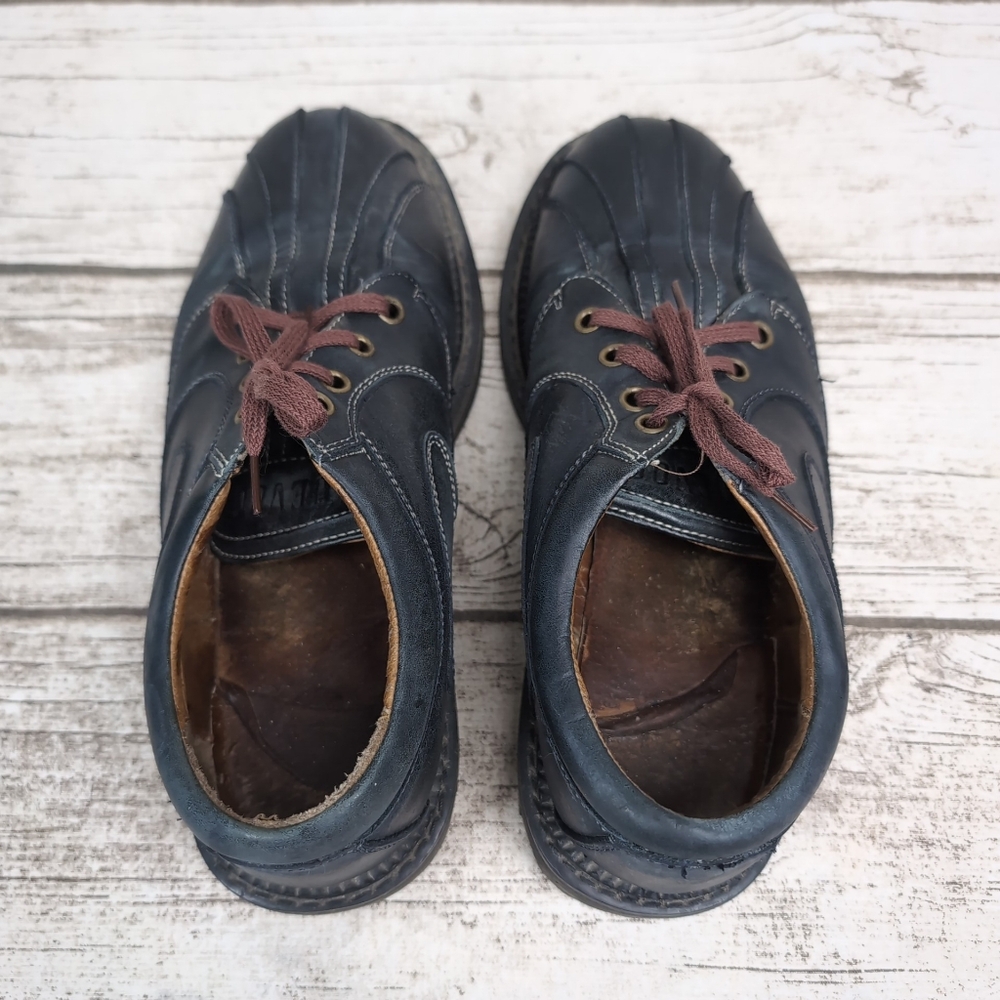John Fluevog 7th Heaven Supervog Chunky Sole Oxford Black Men 7.5 Women 9.5 - Picture 5 of 11